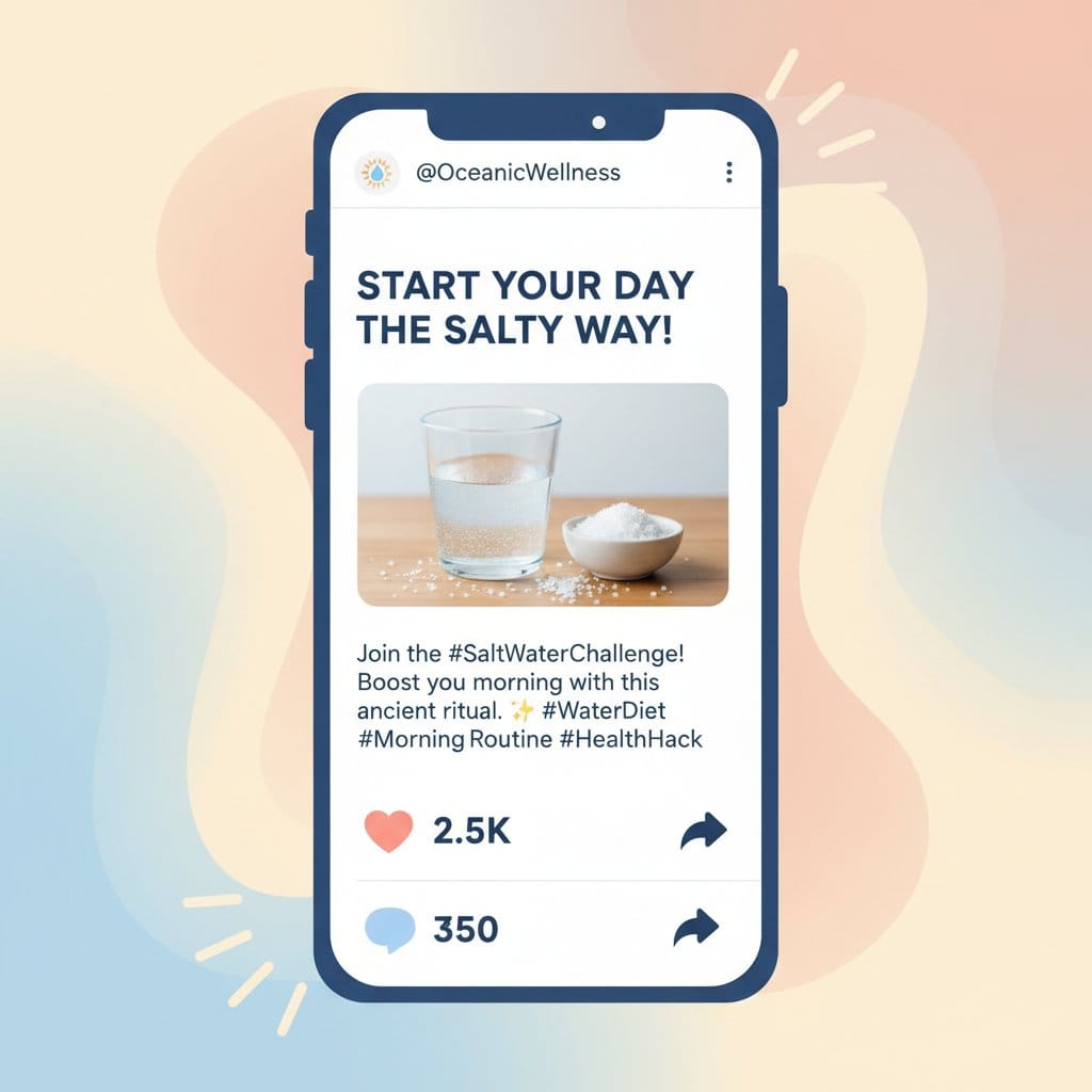 SNS에서 퍼지는 소금물 다이어트 유행