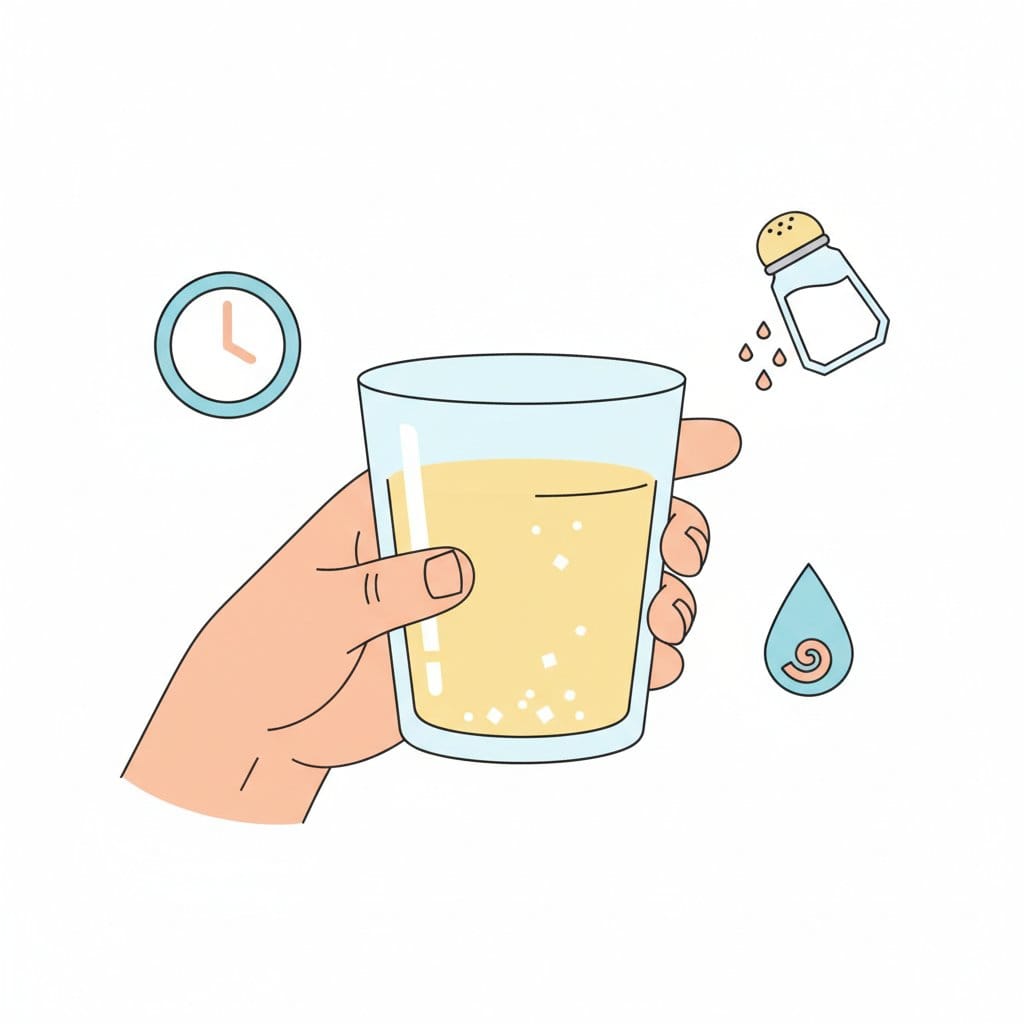 공복 소금물 루틴의 구성과 흐름