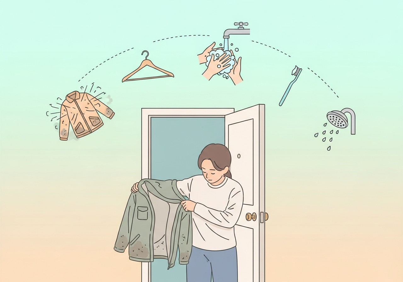 현관에서 시작하는 귀가 후 5분 세정 루틴