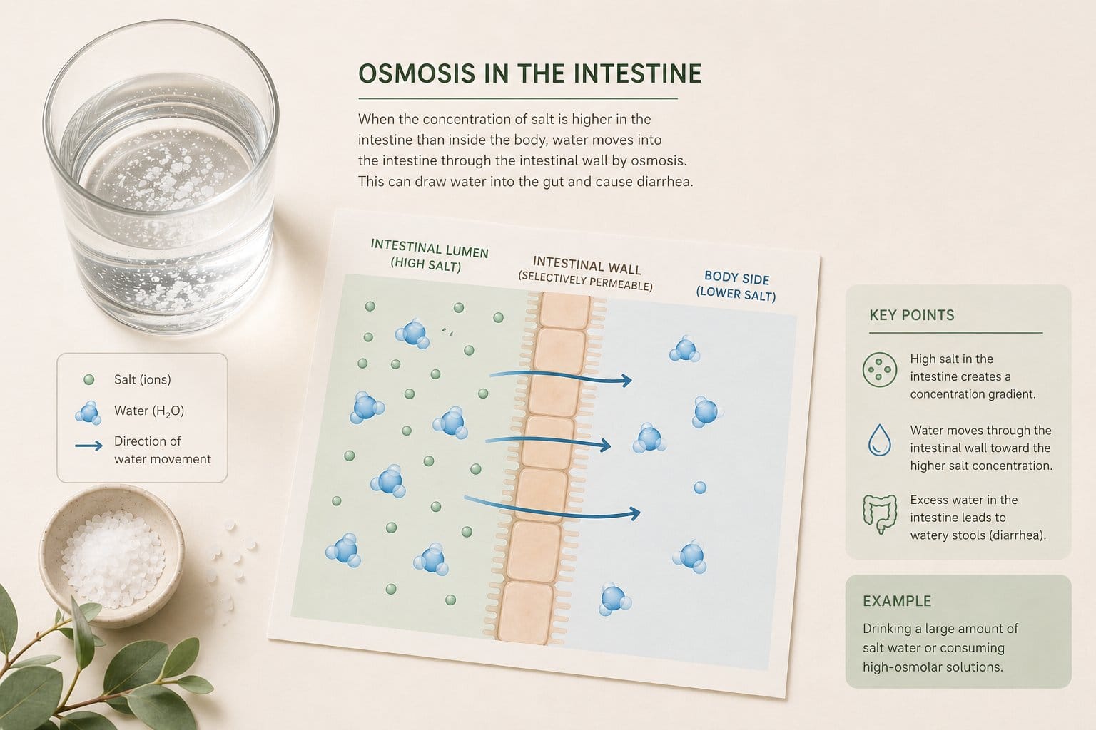 소금물과 나무 숟가락