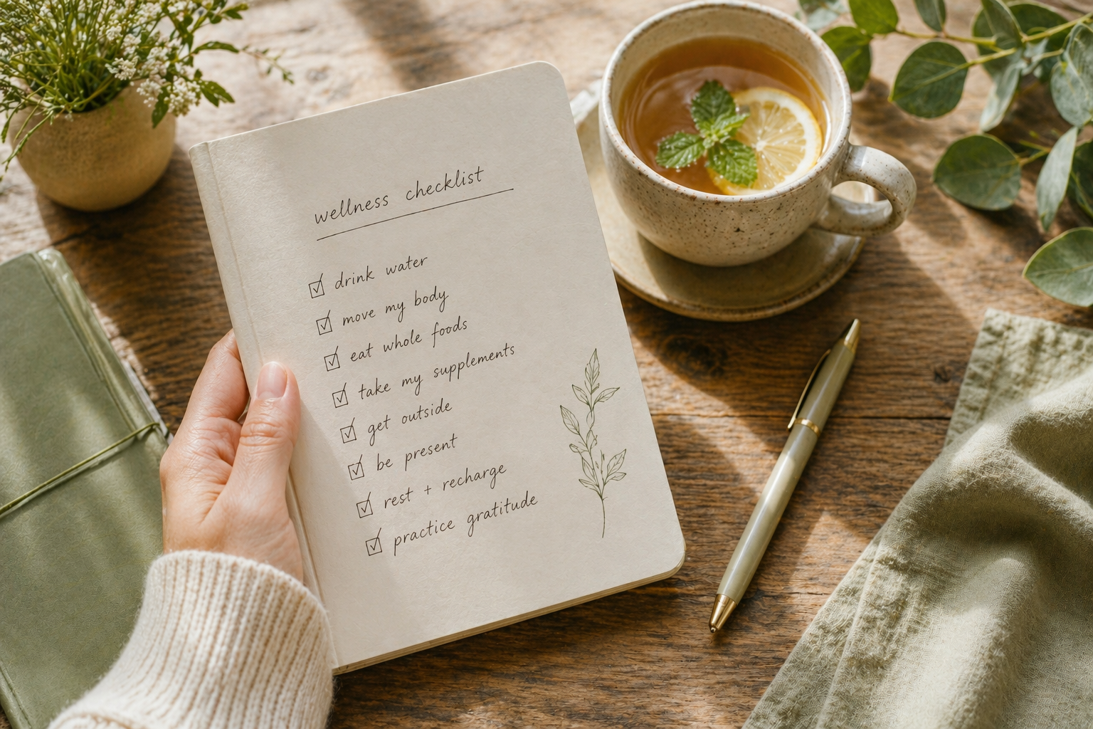 반복 감기, 만성 피로, 구내염, 장 불편감 등 7가지 신호를 시각화한 체크리스트