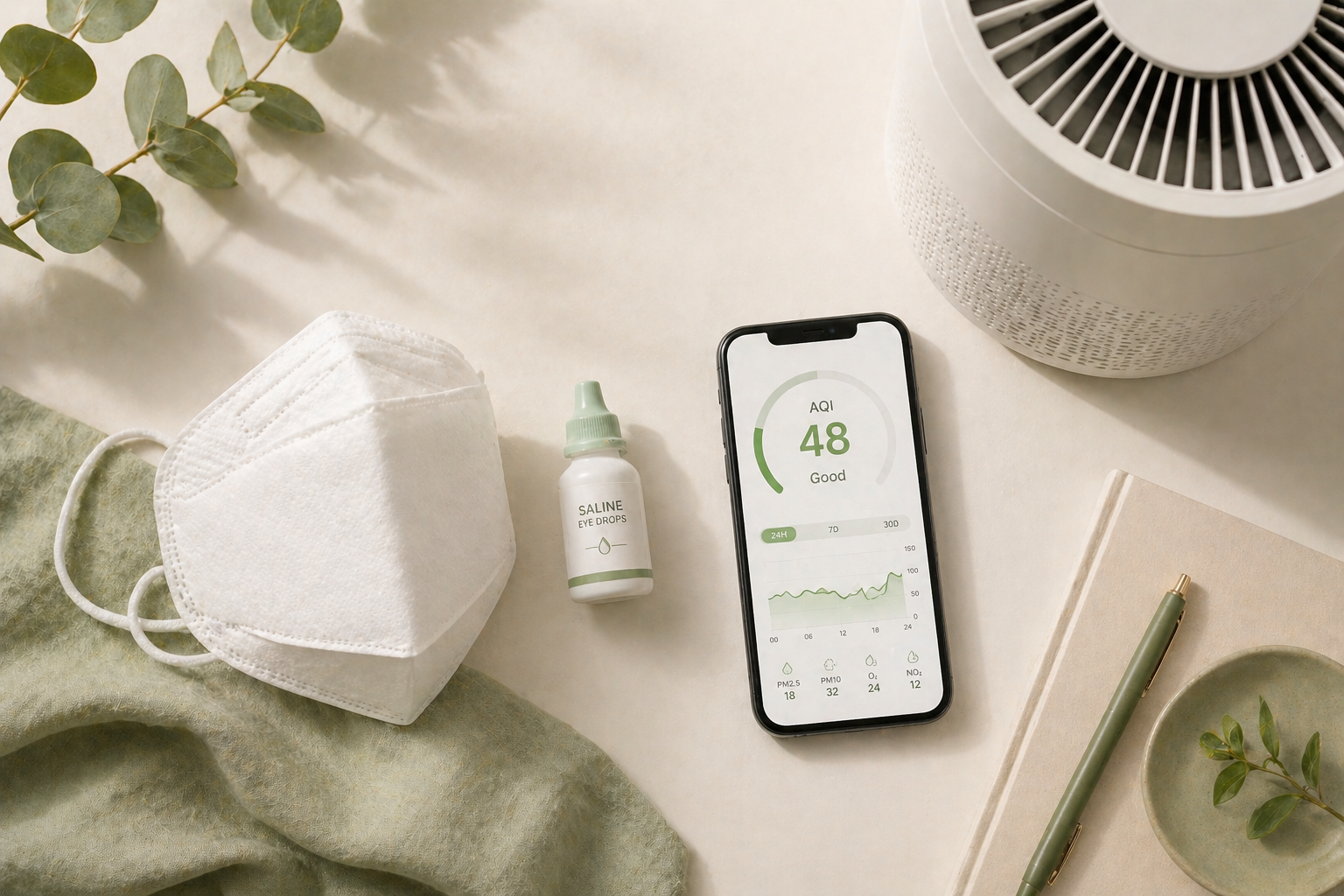 황사·미세먼지 대응 체크리스트 마스크 공기청정기 안약