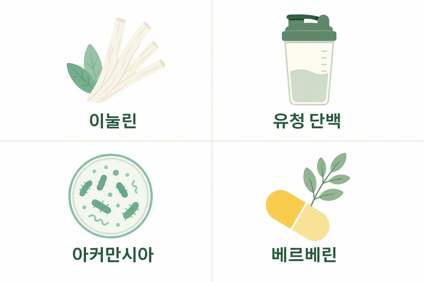 GLP-1 영양제 4가지 성분 비교