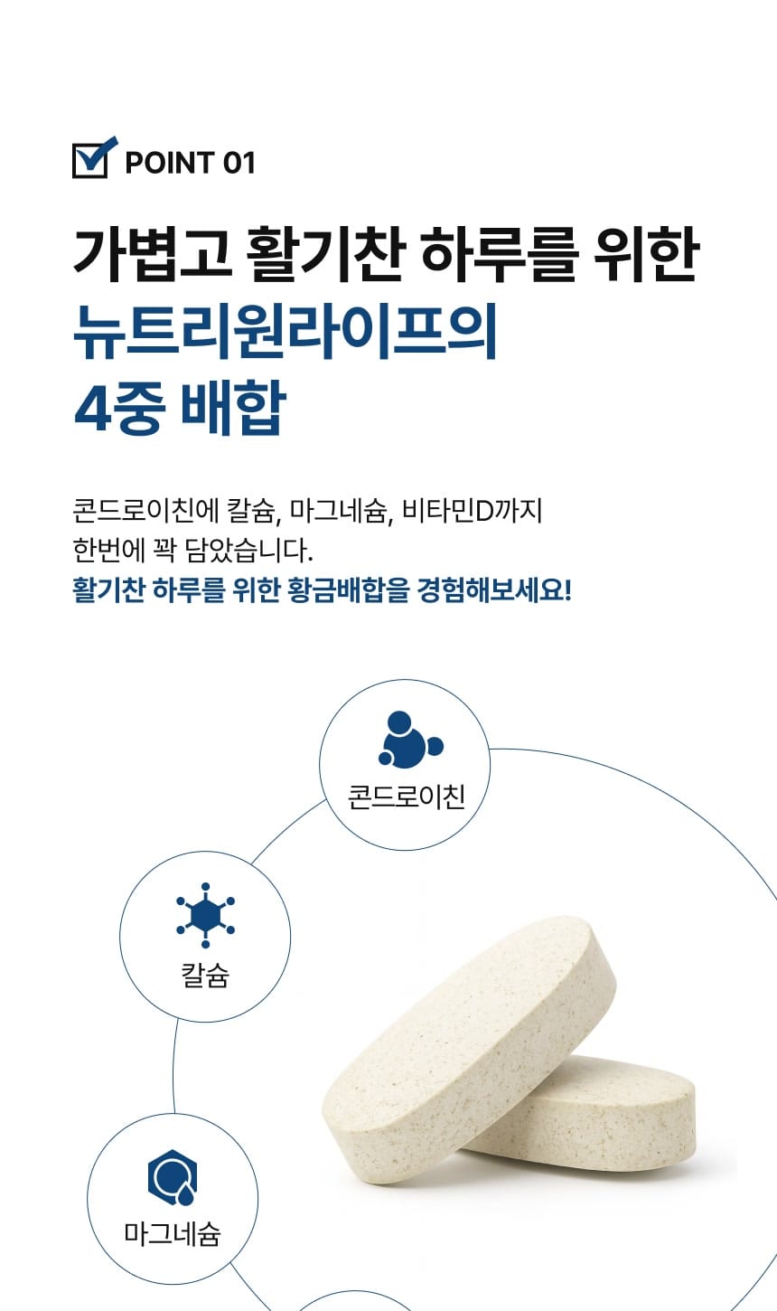 뉴트리원 콘드로이친 핵심 원료 표시