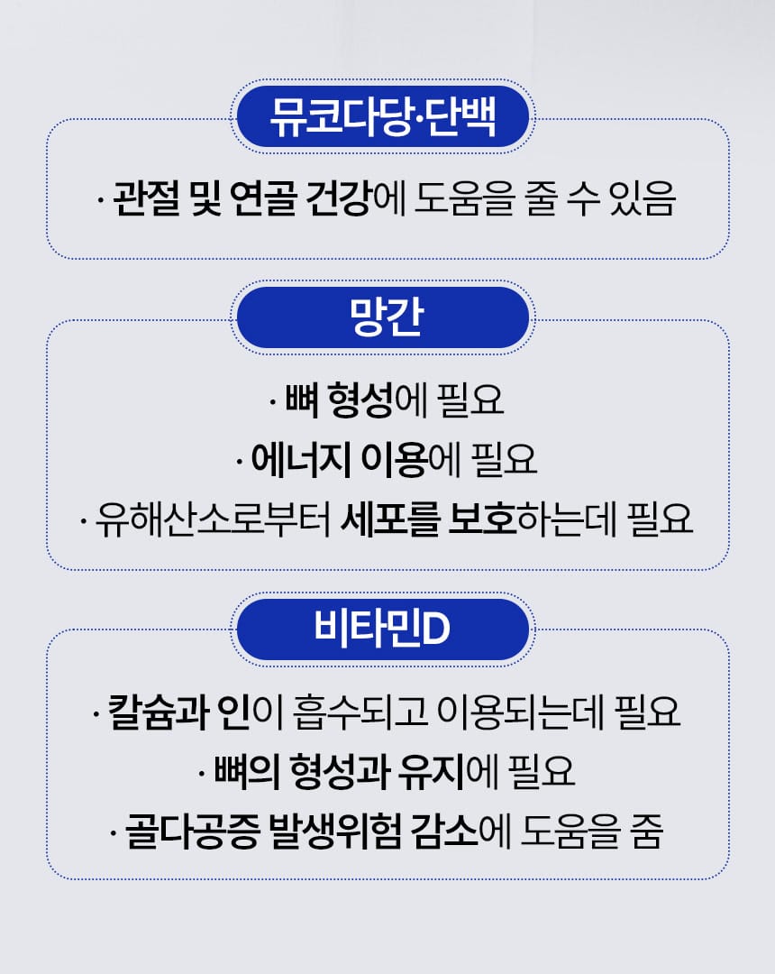 중외 편한관절 콘드로이친 표시 이미지