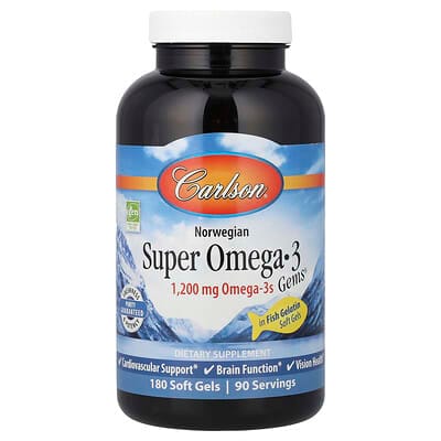 Carlson Super Omega-3 Gems 제품 전면
