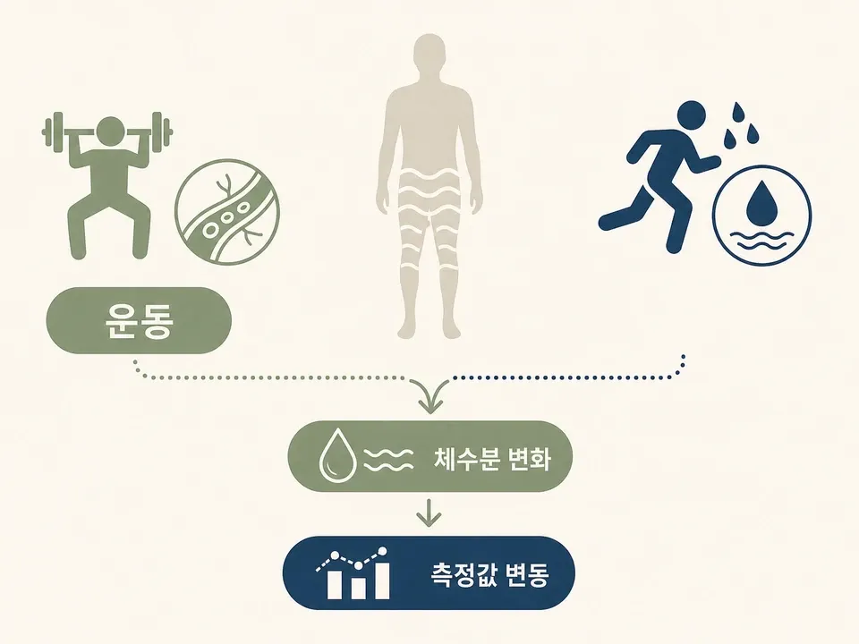 운동 후 인바디 변화