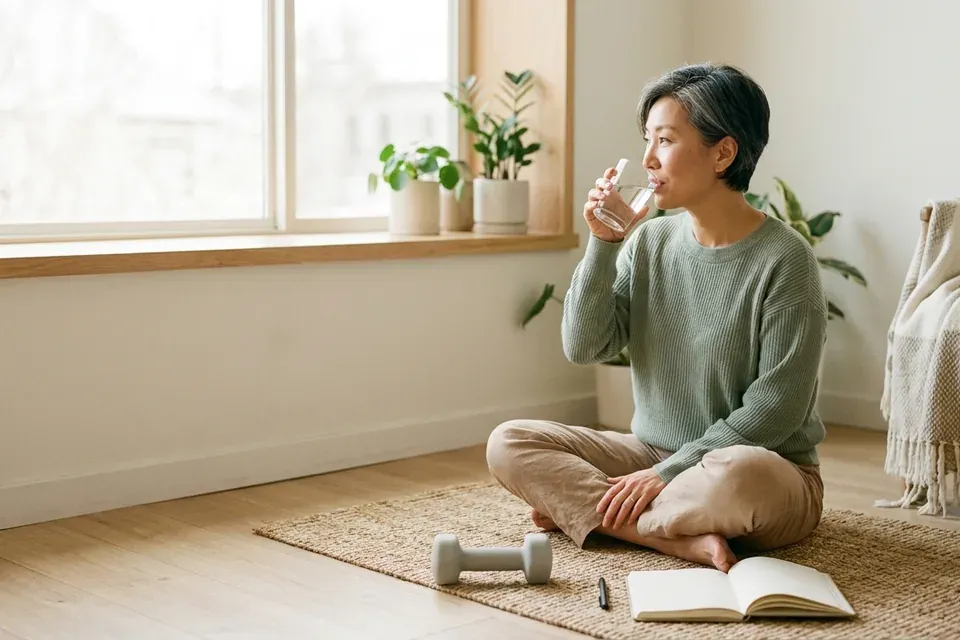 중년 여성 근력 건강 습관