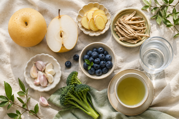 미세먼지에 좋은 음식 10가지 | 기관지 챙기는 장바구니 리스트