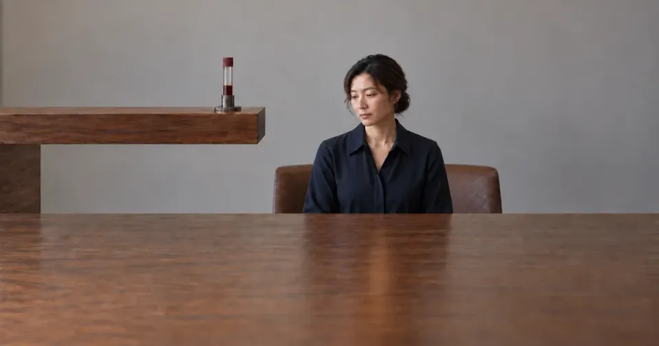 무라벨 혈액 검체를 바라보는 한국 여성